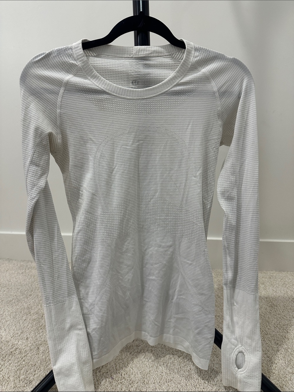 lululemon athletica White Seamless Long-Sleeve Crew Top